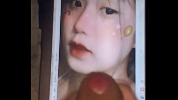 Cumshot on girl's picture