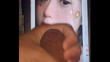 Cumshot on girl's picture