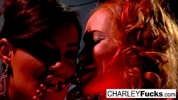 Busty brunette fucks her sexy friend