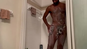 Soap suds on my body