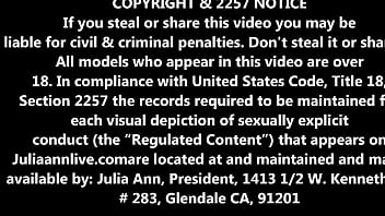 Julia ann loves glass dildos milf takes it deeply inside her slit