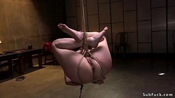 Shaved Pussy Brunette Slave Casey Calvert With Big Ass In Different Bruat Rop Bondages Gets Ass Whipped And Caned thumbnail