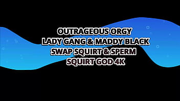 Maddy black & lady gang's squirting orgy with dean charlie & matt