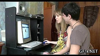 He pushes hard pecker