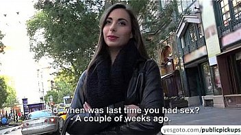 Sexy euro chick carla sucks and fucks dick in elevator