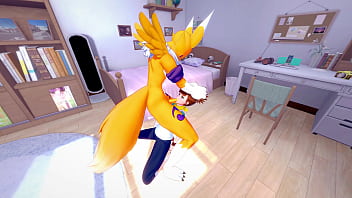 Renamon fucks rika hard in all her holes Renamon fucks rika hard in all her holes