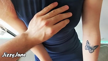 Sexy office babe loves to make me cum in her panties after rubbing her clit