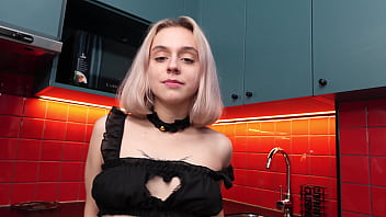 Co worker craves anal and i pound her tight hole in the kitchen