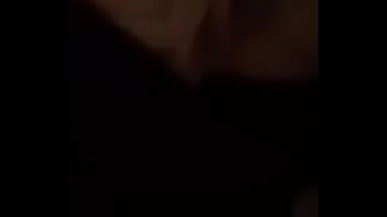 Stuffing herself nylons