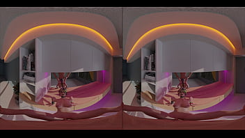 Fucking helsie in vr infront of a mirror