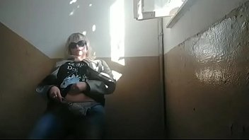 Outside chubby playing with candy body