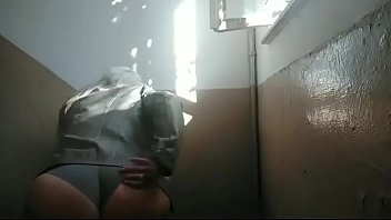 Outside chubby playing with candy body