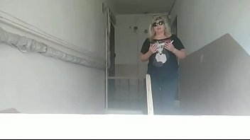 Outside chubby playing with candy body