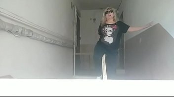 Outside chubby playing with candy body