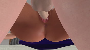 Cute blonde gets fucked in her tight wet pussy 3d animation