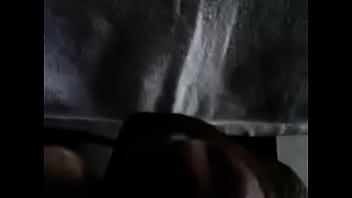 White cream cum'n out my blk dick