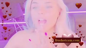 Skinny hot chick home alone