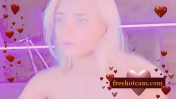 Skinny hot chick home alone