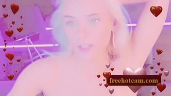 Skinny hot chick home alone