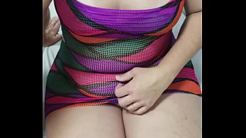 Pussy boobs and bi g ass my wife giving espetacular show for leisure on webcam