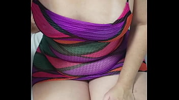 Pussy boobs and bi g ass my wife giving espetacular show for leisure on webcam