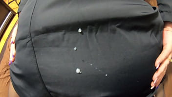 A great gift for st valentin blow job fuck and lot of cum on my long fur hooded downjacket 245 preview