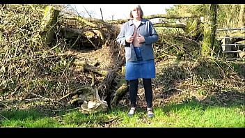 Tits out while on a walk