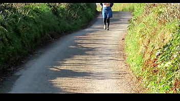 Tits out while on a walk