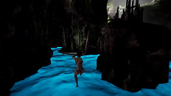 A huge rock hard cock fills lara's belly with sperm 3d hentai game