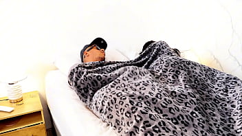 Naughty stepmom and stepson shared bed and have sex