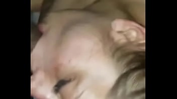 White slut swallowing black cock