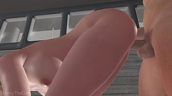 Horny college girl fucked hard 3d animation