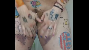 Getting ready for training check out my sopping wet holes and watch me stretch my smooth pussy lips