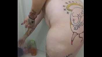 Getting ready for training check out my sopping wet holes and watch me stretch my smooth pussy lips