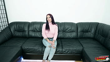 German scout purple hair german inked milf devil akita with long labia pick up for first time casting fuck