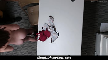 The suspect agrees to a strip search hoping to avoid jail shopliftersex