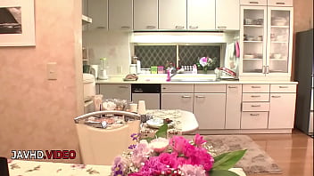 Airi miyazaki's steamy kitchen encounter with a big surprise