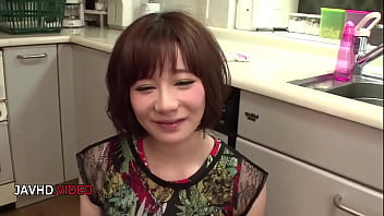 Airi miyazaki's steamy kitchen encounter with a big surprise