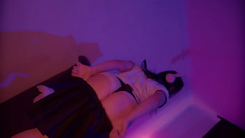 Naughty woman pegging her male's