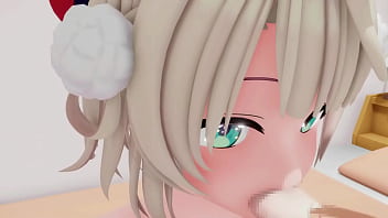 Shigure ui blowjob hentai facial cumshot oral sex blonde girl mmd 3d clear blue eyes clip