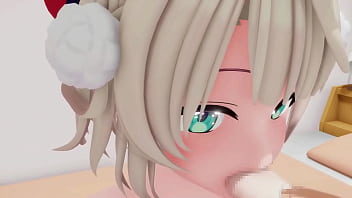 Shigure ui blowjob hentai facial cumshot oral sex blonde girl mmd 3d clear blue eyes clip