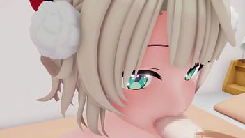 Shigure ui blowjob hentai facial cumshot oral sex blonde girl mmd 3d clear blue eyes clip
