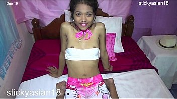 Stickyasian18 petite dee blowjob & cherry fucking
