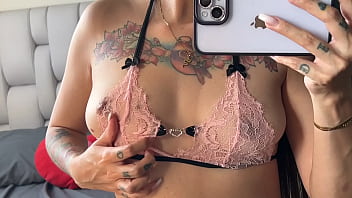 Selfie mirrow bodyteasing spitting fingering pussy open legs