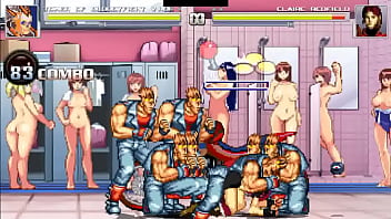 Hot redhead gets fucked by many dudes