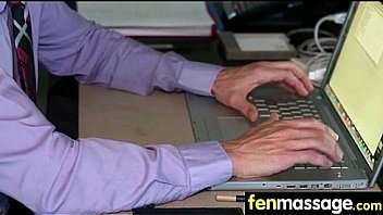 Sexy teen babe sucks and fucks at the massage table 28