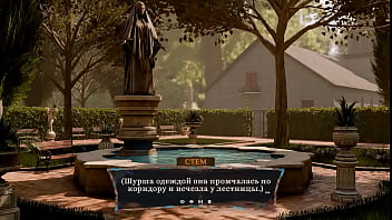 The nun was fucked right on the altar taboo in the temple 3d animation hentai game