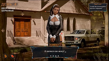 The nun was fucked right on the altar taboo in the temple 3d animation hentai game