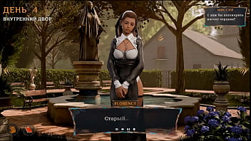 The nun was fucked right on the altar taboo in the temple 3d animation hentai game
