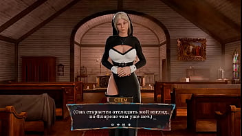 The nun was fucked right on the altar taboo in the temple 3d animation hentai game
